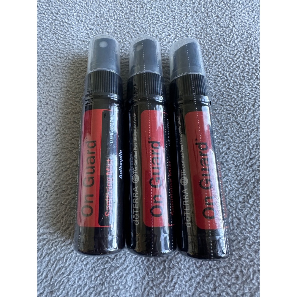 doTERRA Sanitizing Mist Unisex 0.9oz On Guard Antiseptic Spray Lot of 3 New